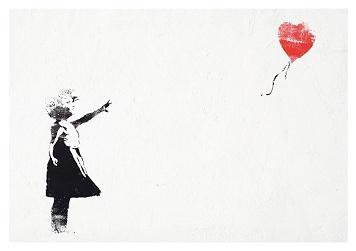 Banksy Balloon Girl Small - A3 Posters