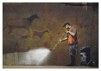 Banksy Cave Painting Small - A3 Posters