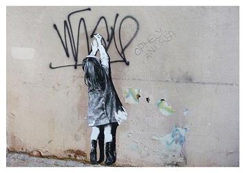 Banksy - Street Art Tip Toes Small - A3 Posters