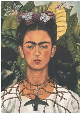 Frida Kahlo - Necklace of Thorns Small - A3 Posters
