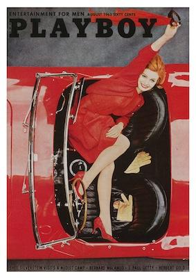 Playboy Red Car Small - A3 Posters