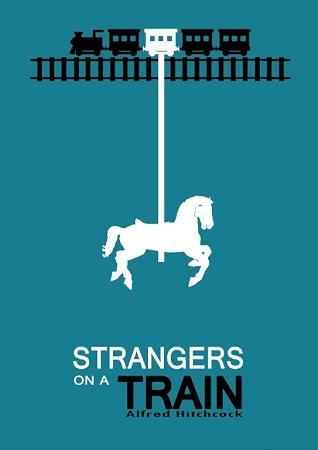 Cult Movie Art Strangers on A train Small - A3 Posters