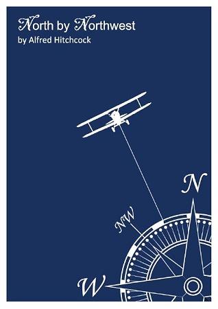 Cult Movie Art North by Northwest Small - A3 Posters