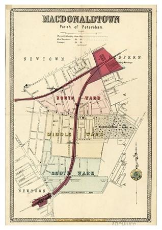 Macdonaldtown Map Small - A3 Posters
