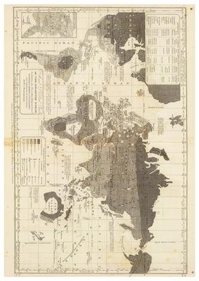 The Inhabited Wolrd MAP Small - A3 Posters