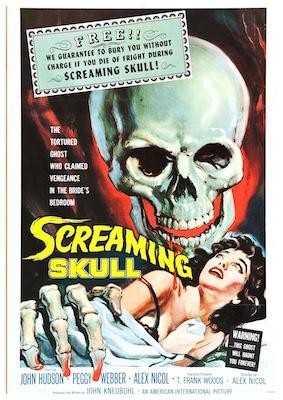 Screaming Skull Small - A3 Posters