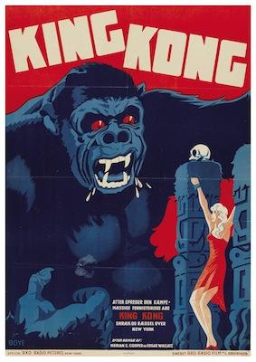 King Kong Red Small - A3 Posters