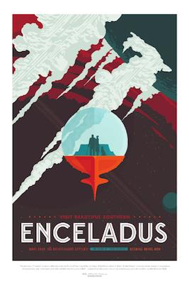 NASA Enceladus Small - A3 Posters