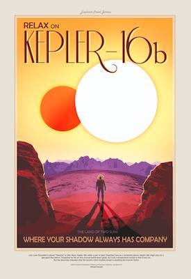 NASA Kepler -16b Small - A3 Posters
