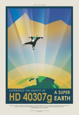 NASA HD 40307g Small - A3 Posters
