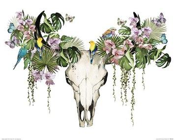 Summer Thornton - Tropical Skull Small - Decor Series