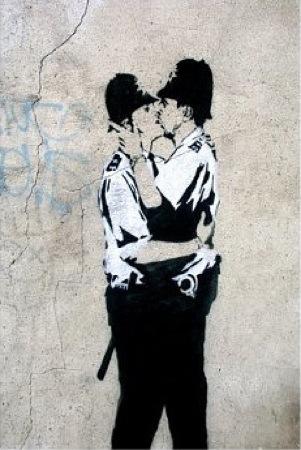 BANKSY - Policemen Kissing XL Artist Series