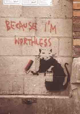 BANKSY - Because Im Worthless XL Artist Series