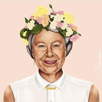 Queen Elizabeth by Hipstory Small - Decor Series