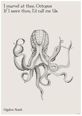 Marvel at three octopus Small - Decor Series