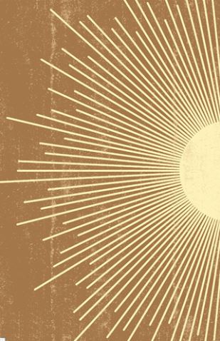 Abstract Sun by ART 062 features a stunning illustration of a sunburst design set against a brown background. The sun's rays radiate from the lower right corner, showcasing a distressed, vintage texture. Ideal as an Urban Art Poster, this piece is perfect for any art & decor poster needs and offers high-quality printing.