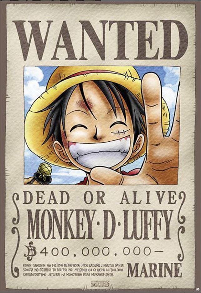 One Piece - Wanted Monkey D Luffy XL Import Posters
