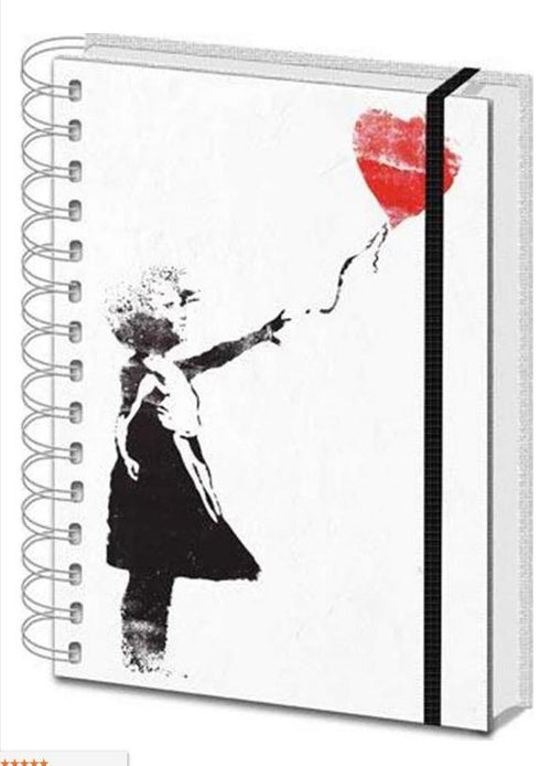 Banksy Balloon Girl - Spiral Notebooks