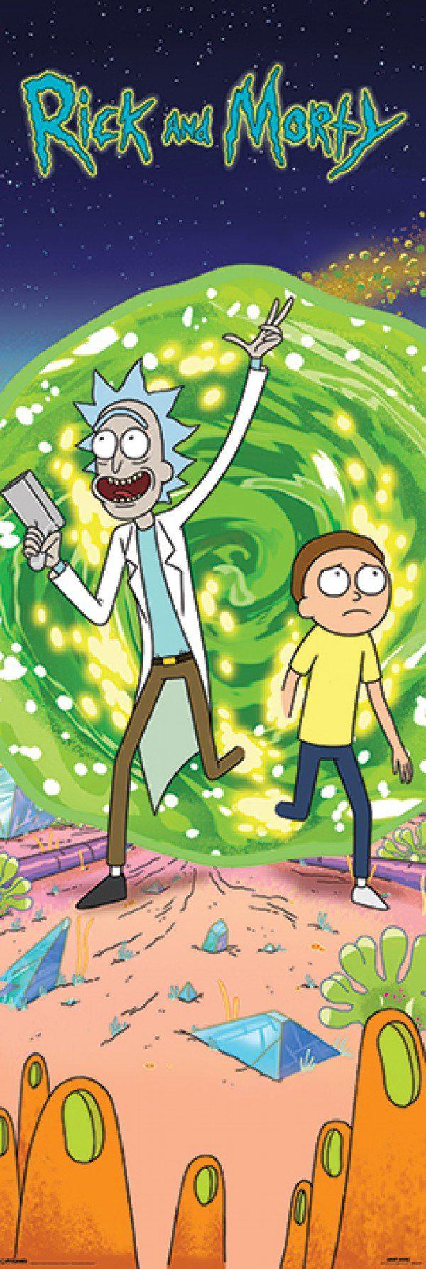 Rick & Morty - Portal Huge - Door Posters