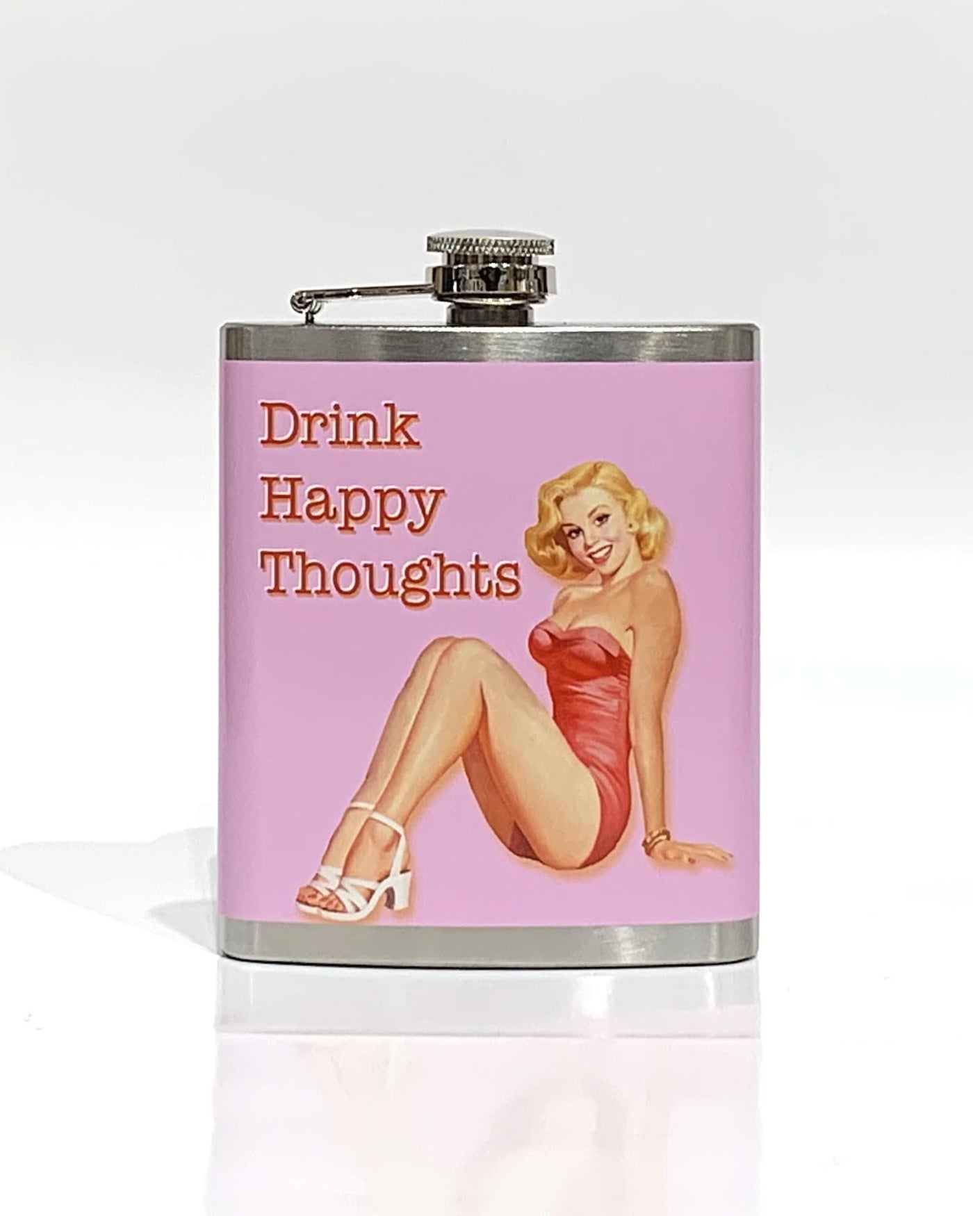 Hip Flask - Drink Happy Thoughts Flasks