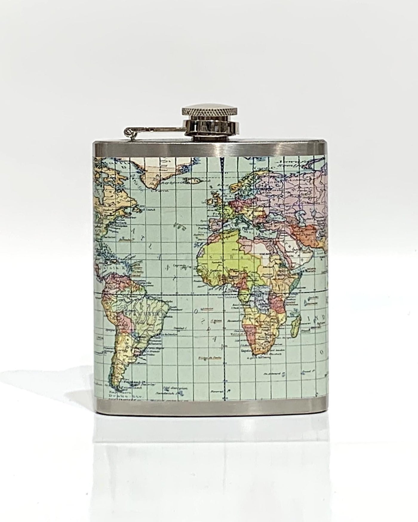 Hip Flask - Vintage Map Flasks