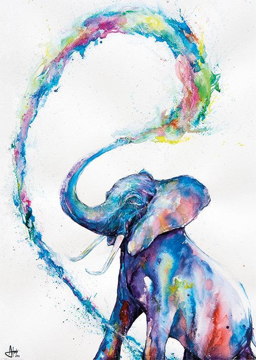 Marc Allante - Elephant Huge - Giant Art