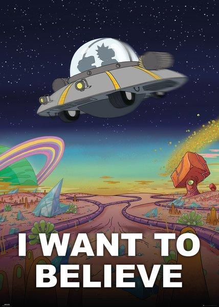 Rick & Morty - I Want To Beleive Huge - Giant Posters