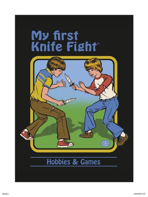 My First Knife Fight by Steven Rhodes Small - Featured Artists