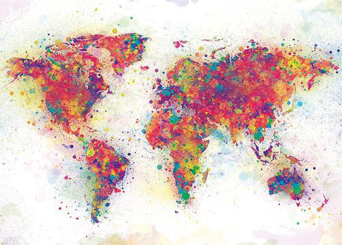 World Map - Colour Splash Huge - Giant Posters