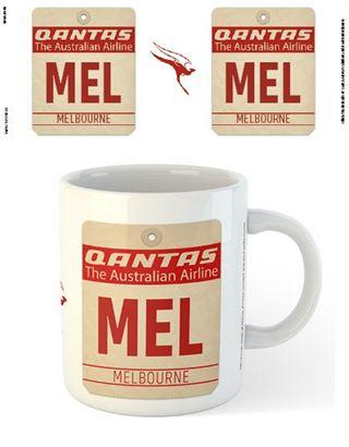 Qantas - MEL Airport Code Mugs