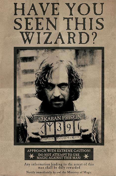 Harry Potter - Wanted Sirius Black Large - Regular Posters