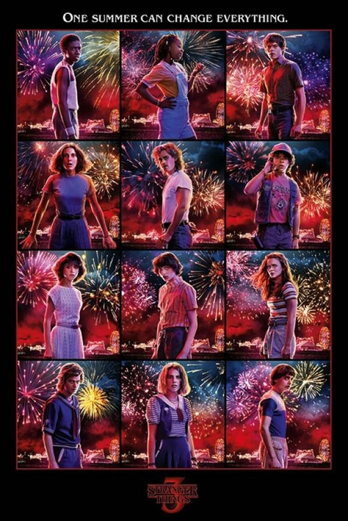 Stranger Things 3 - Character Grid Large - Regular Posters