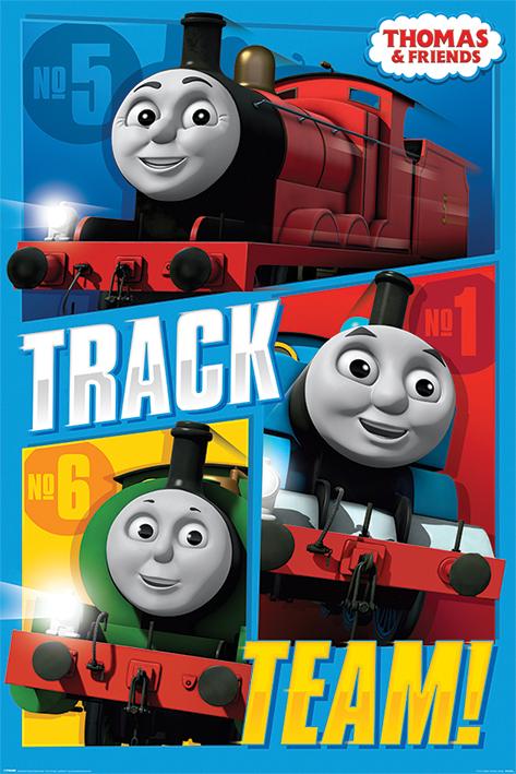Thomas & Friends Track Team Large - Regular Posters