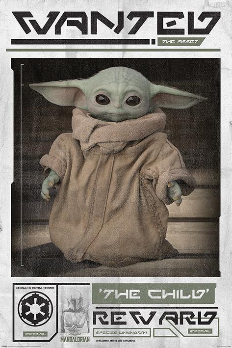 The Mandalorian Wanted The Child Large - Regular Posters