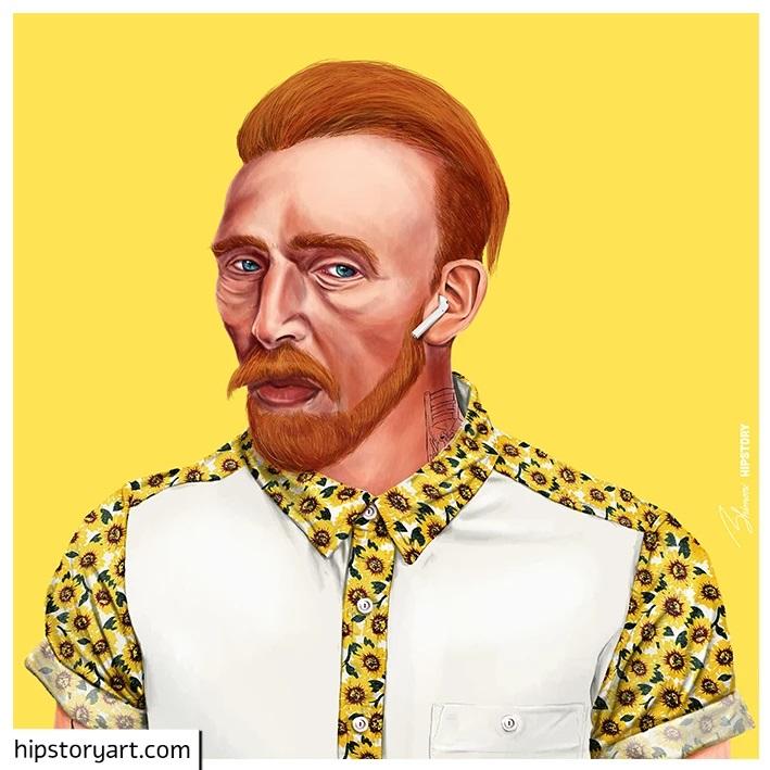 Vincent VanGogh by Hipstory Small - Decor Series