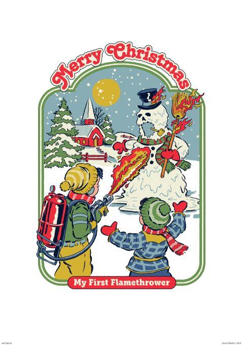 Merry Christmas by Steven Rhodes Small - Featured Artists