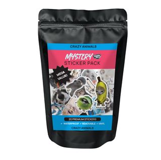Crazy Animals Mystery Sticker Pack (20 Stickers)