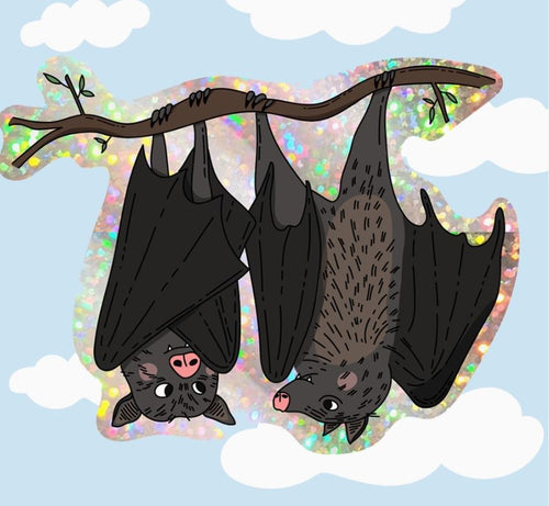 Sticker Bats - Glitter Vinyl Sticker