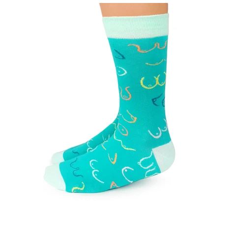 Simply the Breast Socks Aqua