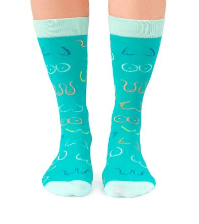 Simply the Breast Socks Aqua