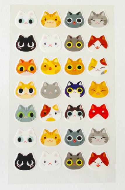 Jess Chen Cats Sticker Sheet