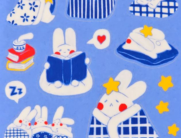 Sticker Sheet - Cosy Bunnies Misu Juju