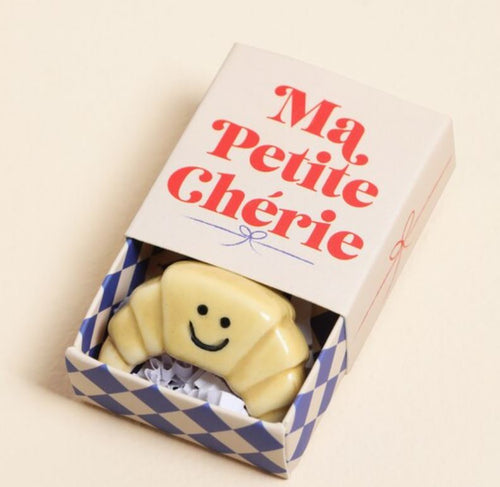 Tiny Matchbox Ceramic Token - Croissant