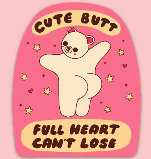 Cute Butt Full Heart Sticker