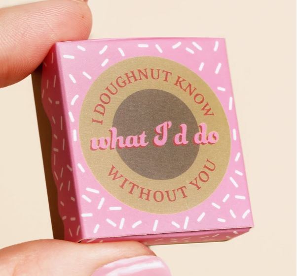 Tiny Match Box Ceramic Token - Doughnut