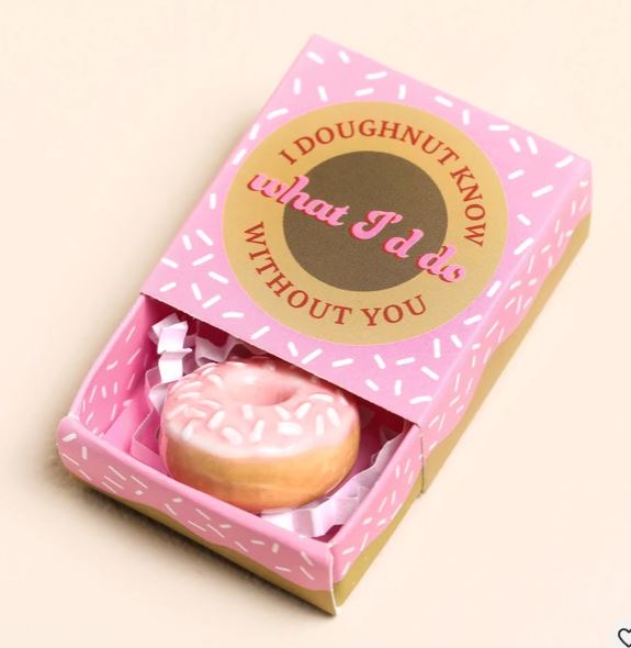 Tiny Match Box Ceramic Token - Doughnut