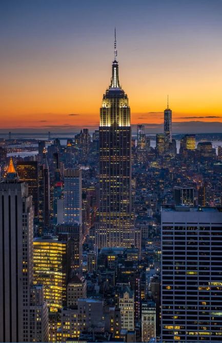 Sunnset Empire State Builiding