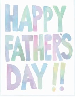 Happy Fathers Day Colours Card
