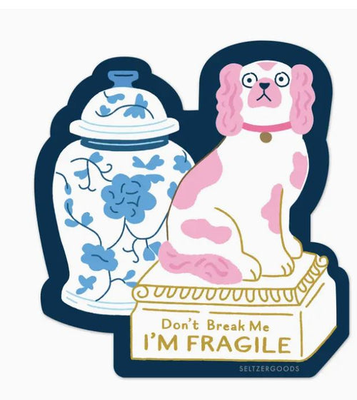 Don't Break Me I'm Fragile Vinyl Single Sticker