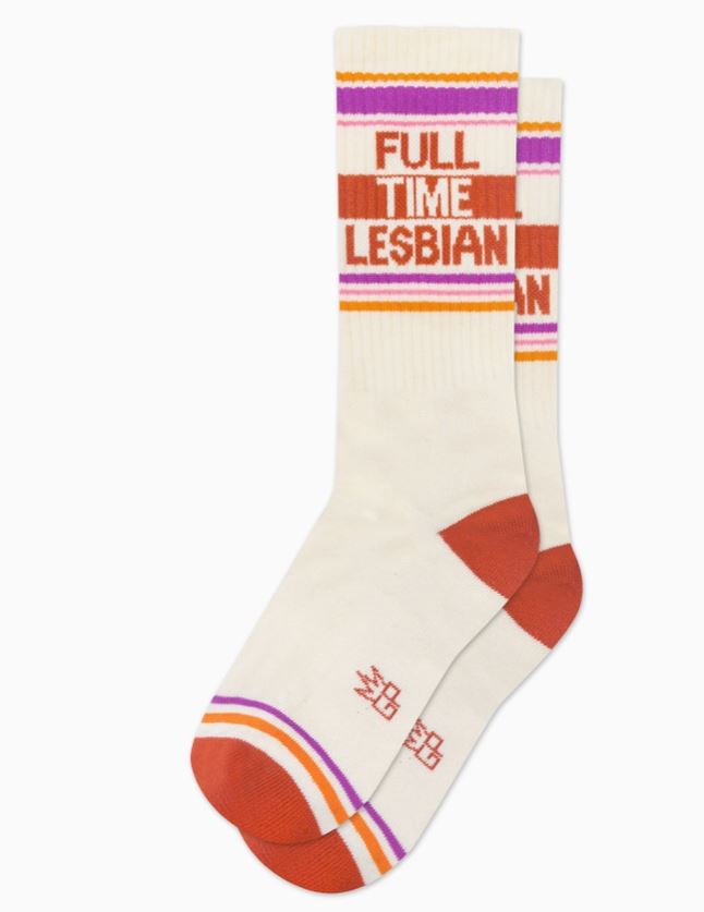 Full Time Lesbian Gym Crew Socks